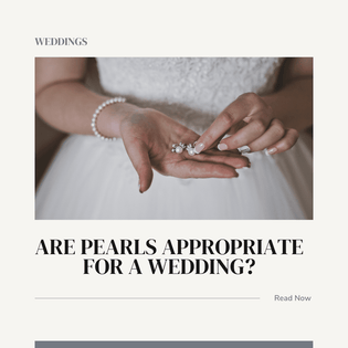  Are pearls appropriate for a wedding