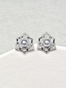  Bridal Floral Pearl Earrings