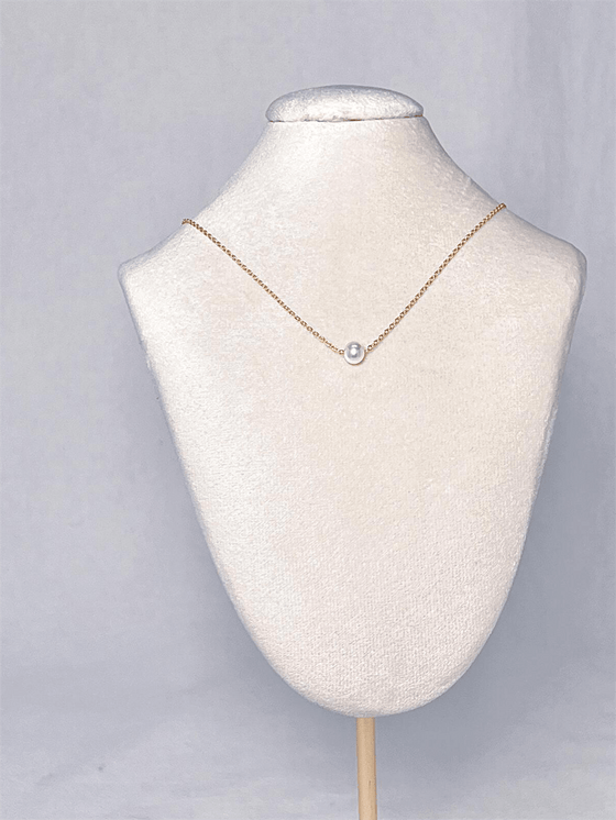 Dainty Single Pearl Necklace