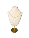 Front of Freshwater Pearl Necklace in Alternating Sizes 3.5mm and 5.5mm in 14K Gold Filled