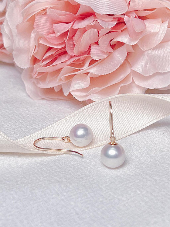 Gold Pearl Bridal Earrings