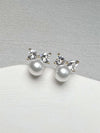 Pearl Bow Earrings for Wedding