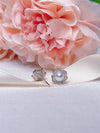 Pearl Flower Earrings Studs for Wedding