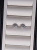Video of 5mm Silver Blue Akoya Pearl Earrings in White Gold Vermeil