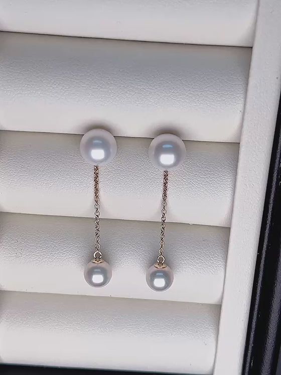 Pearl Drop Wedding Earrings
