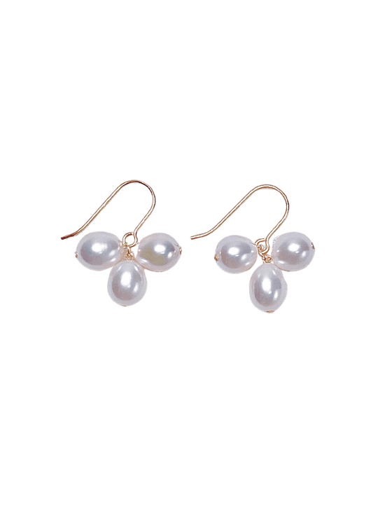 Pearl Cluster Earrings Bridal